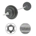 Product image: Barbell set, 60 kg, 2 x 10 kg, 4x 5 kg, 4x 2.5 kg, 11-pcs.