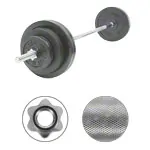 Product image: Barbell set, 80 kg, 4 x 10 kg 4x 5 kg, 4x 2.5 kg, 13-pcs.