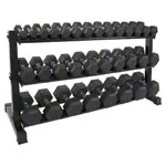 Product image: Compact dumbbell stand set with 16 pairs of dumbbells, 1-25 kg, 162x59x82 cm