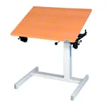 Product image: Möckel Si and standing desk  Ergo EP 2 B x T x H 80 x 60 x 62-97 cm, with glides, grey/beech