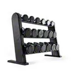 Product image: NOHRD DumbBells dumbbell set, 18 dumbbells 5 - 25 kg incl. rack, Shadow