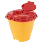 Product image: Needle disposal box 2 l, Multi-Safe twin plus, oval opening, ø 179x176 mm
