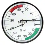 Sauna climate station incl. thermometer and hygrometer, ø 13,5 cm
