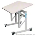 Product image: Sit-stand work table Ergo S72 WxDxH 120x80x72-122 cm, with castors, gray/gray