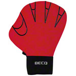 BECO neoprene gloves without finger hole, size M, one pair, red