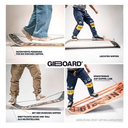 GIBBON Giboard set Caesar JIB, double slackline