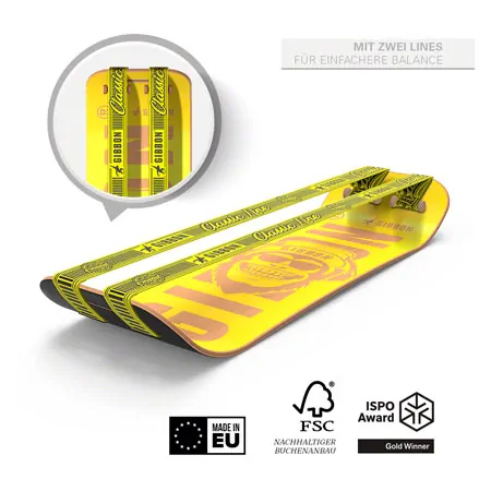 GIBBON Giboard Set Bonzo Classic, Double Slackline