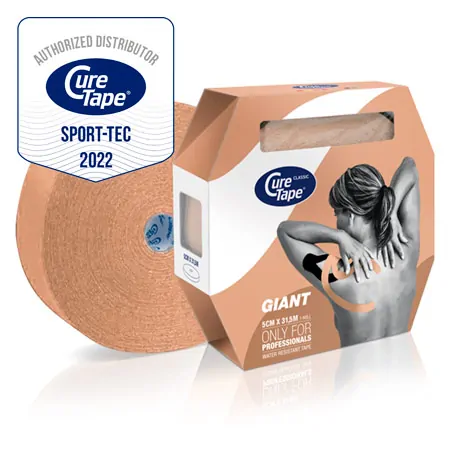 CureTape Giant Classic, 31.5 m x 5 cm, water resistant, beige