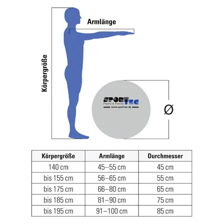 TOGU exercise Powerball ABS,  65 cm