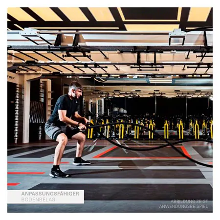 PAVIGYM fitness floor for cardio areas, Performance+, 100x100x0.5 cm