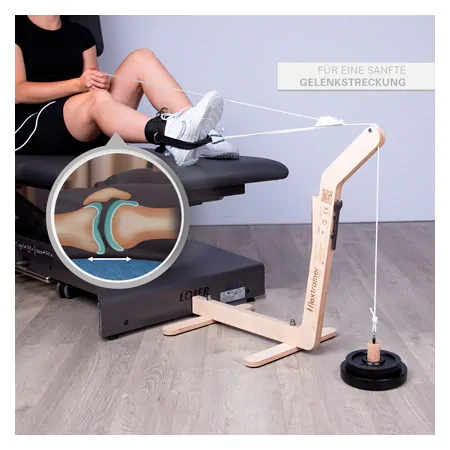 Flextrainer Single, osteoarthritis therapy device for knee and hip joints