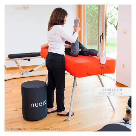 NUBIS inflatable stool incl. carrying bag, 35 x 50 cm + foot pump