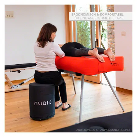 NUBIS inflatable stool incl. carrying bag, 35 x 50 cm + foot pump