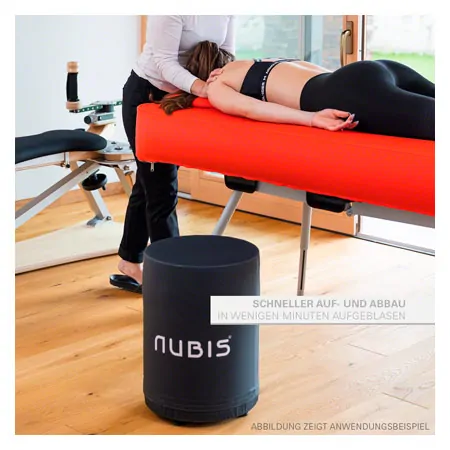 NUBIS inflatable stool incl. carrying bag, 35 x 50 cm + foot pump