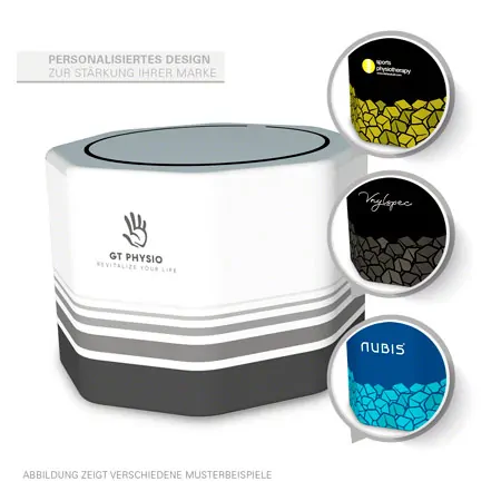 Customizable print logo and full-colour print for NUBIS IceBath cooling basin