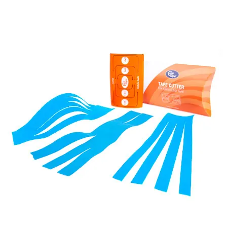 CureTape-Set, 7-tlg., Cutter + 6 Rollen CureTape Sport, 5 m x 5 cm