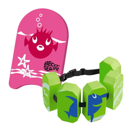 BECO-SEALIFE Swimming Belt 5-Block, 19-30 kg + BECO-SEALIFE Kickboard